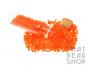 Transparent Bright Warm Orange Size 11-0 Seed Beads